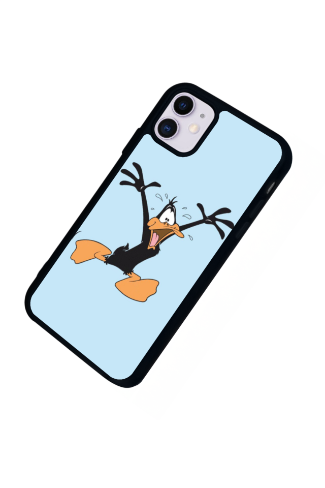 iPhone 11 Uyumlu Daffy duck Tasarımlı Glossy Premium Kılıf