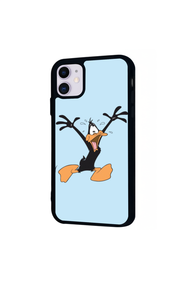 iPhone 11 Uyumlu Daffy duck Tasarımlı Glossy Premium Kılıf