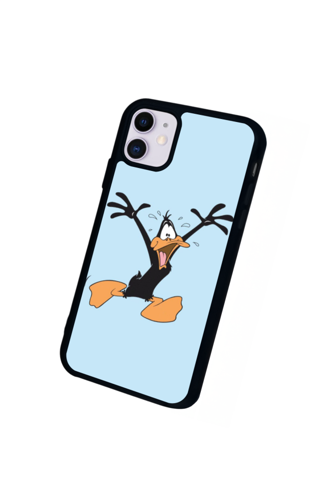 iPhone 11 Uyumlu Daffy duck Tasarımlı Glossy Premium Kılıf
