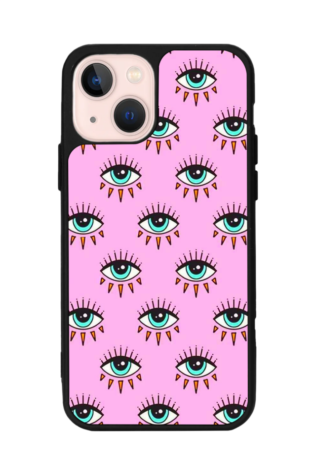 iPhone 13 Mini Uyumlu Göz Tasarımlı Glossy Premium Kılıf