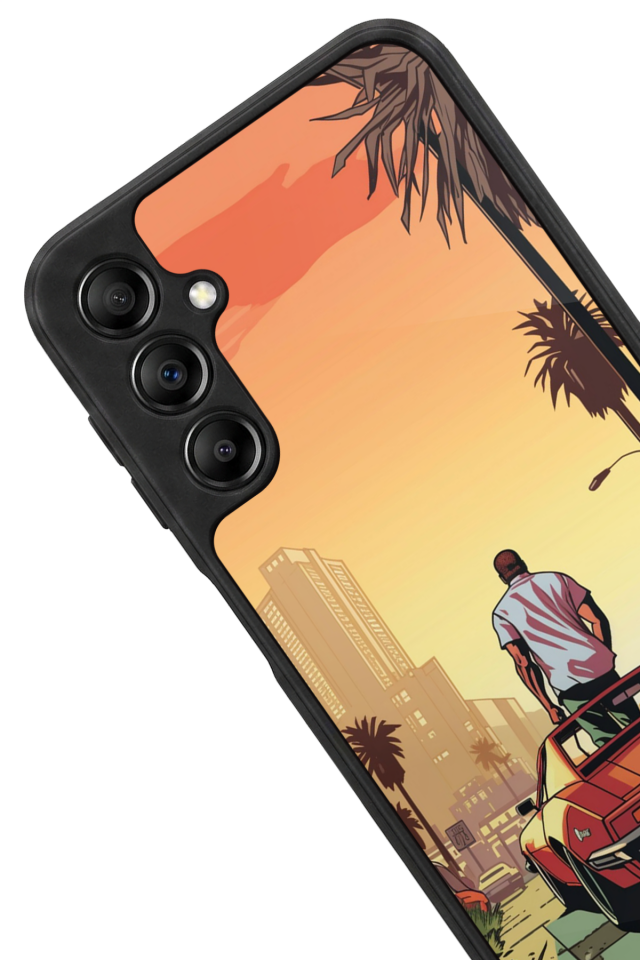 Samsung Galaxy A14 Uyumlu GTA Tasarımlı Glossy Premium Kılıf