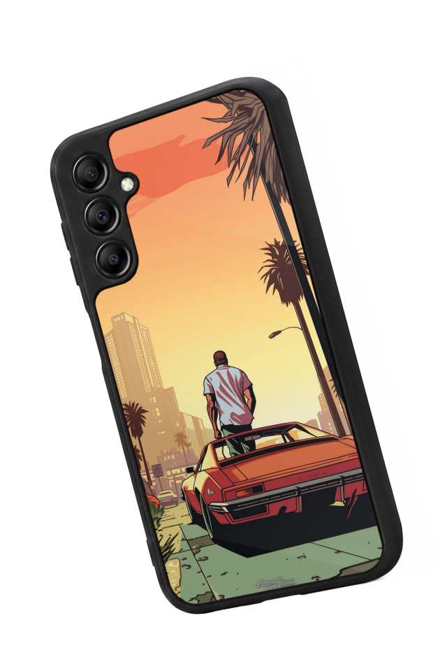 Samsung Galaxy A14 Uyumlu GTA Tasarımlı Glossy Premium Kılıf