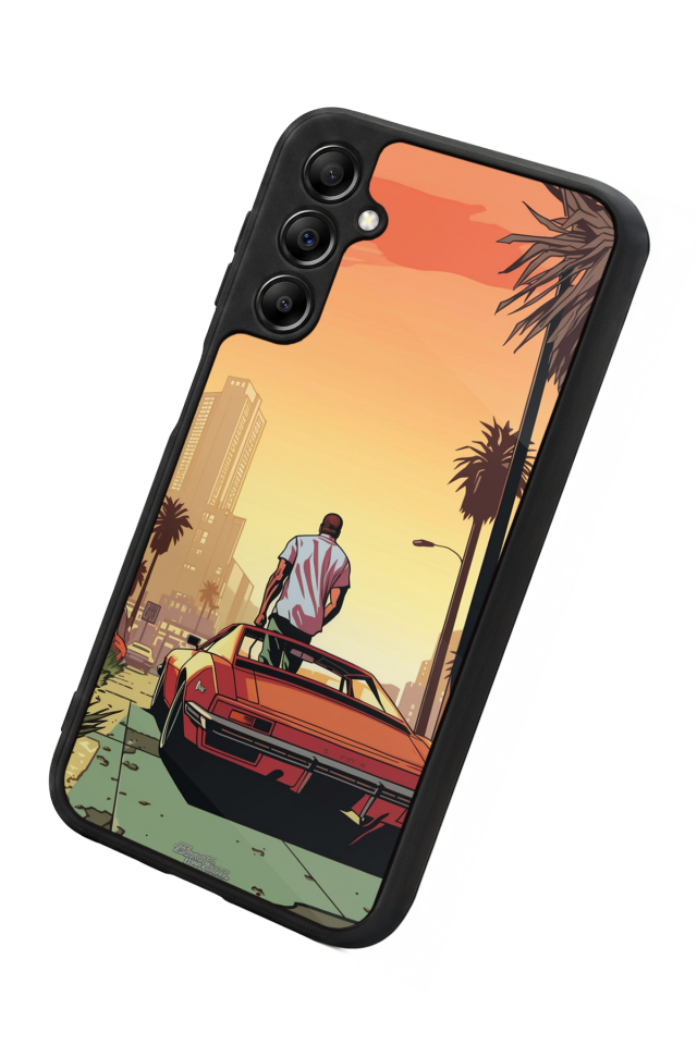 Samsung Galaxy A14 Uyumlu GTA Tasarımlı Glossy Premium Kılıf