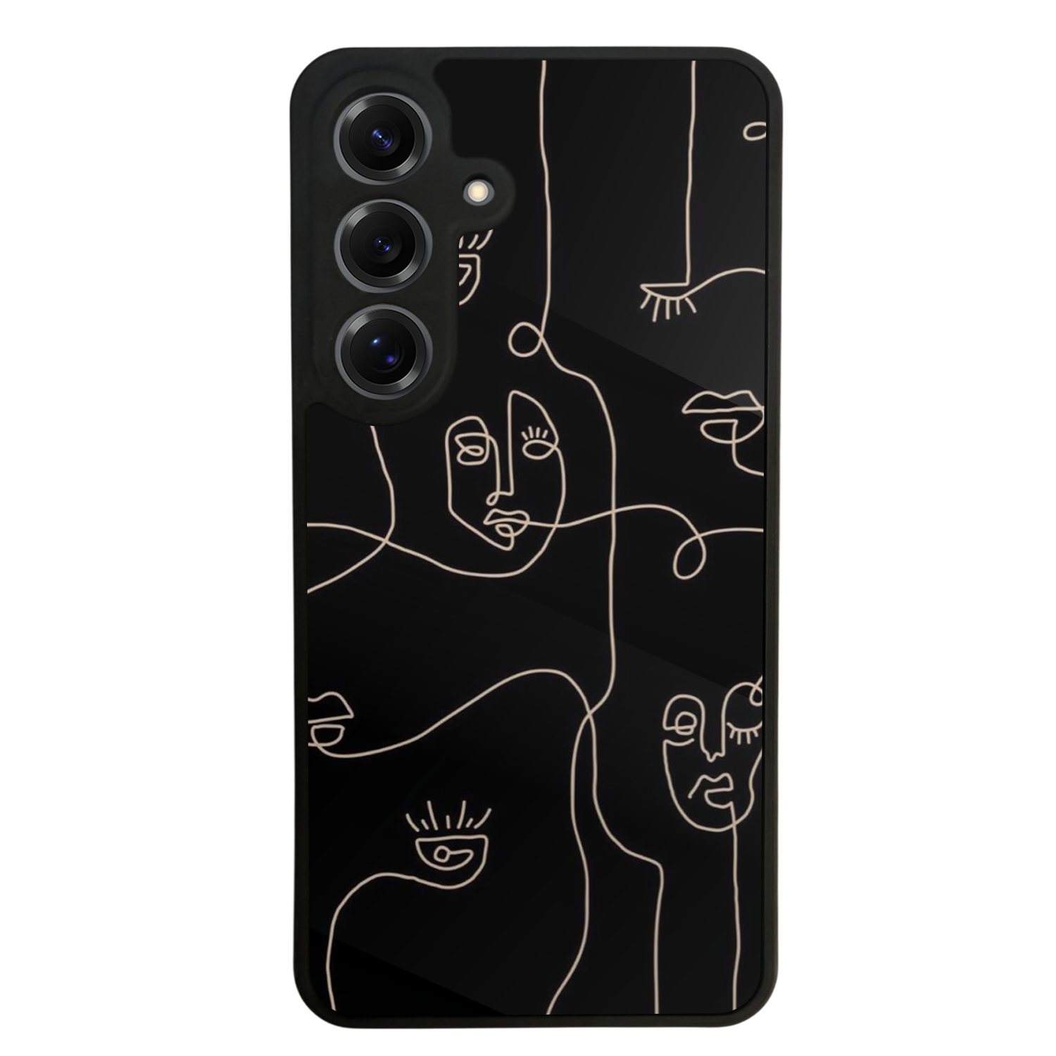 Samsung Galaxy S25 Uyumlu Line Art Tasarımlı Glossy Premium Kılıf