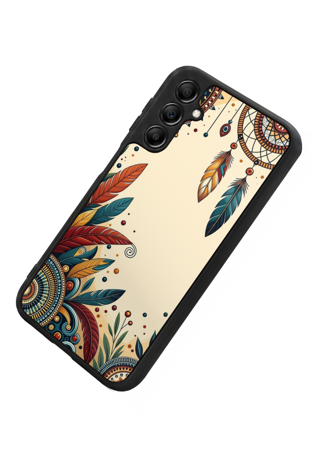 Samsung Galaxy A14 Uyumlu Mandala Tasarımlı Glossy Premium Kılıf