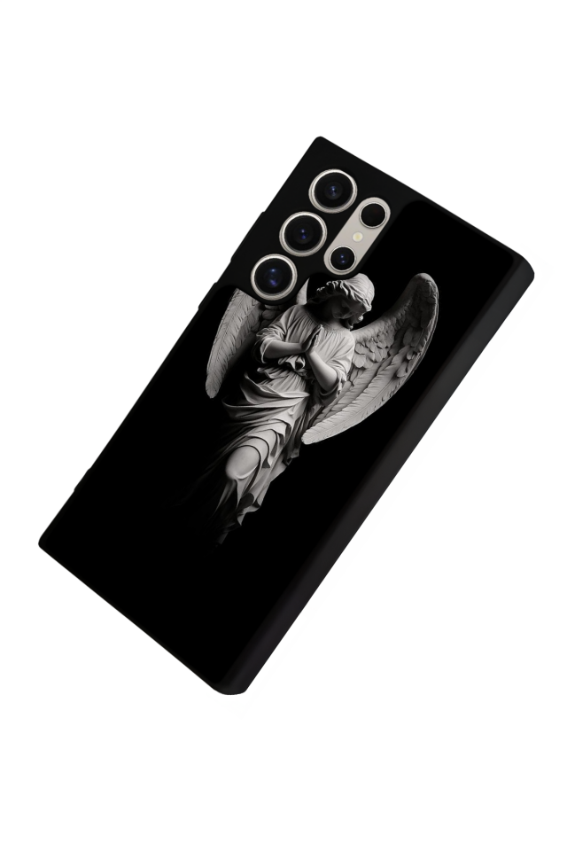 Samsung Galaxy S23 Ultra Uyumlu Melek Tasarımlı Glossy Premium Kılıf