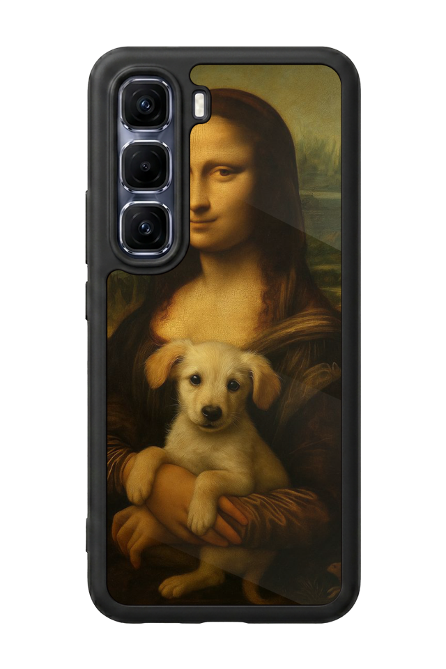 Infinix Hot 60 Pro Plus Uyumlu Monalisa Tasarımlı Glossy Premium Kılıf