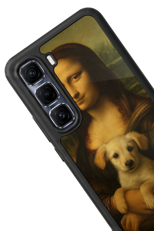 Infinix Hot 60 Pro Plus Uyumlu Monalisa Tasarımlı Glossy Premium Kılıf