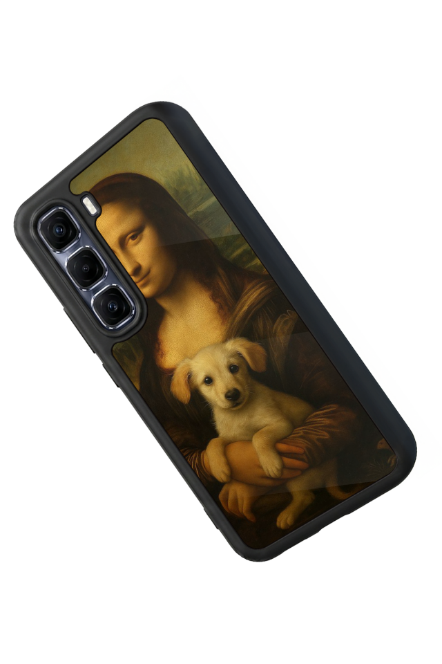 Infinix Hot 60 Pro Plus Uyumlu Monalisa Tasarımlı Glossy Premium Kılıf
