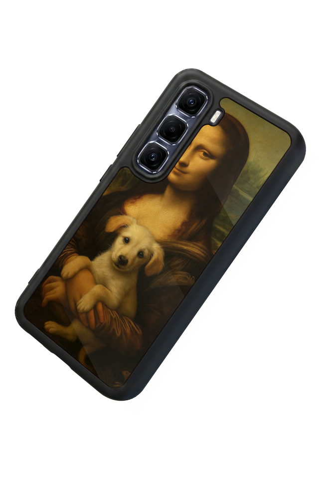 Infinix Hot 60 Pro Plus Uyumlu Monalisa Tasarımlı Glossy Premium Kılıf