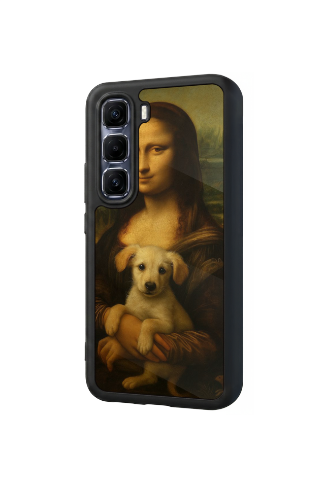 Infinix Hot 60 Pro Plus Uyumlu Monalisa Tasarımlı Glossy Premium Kılıf