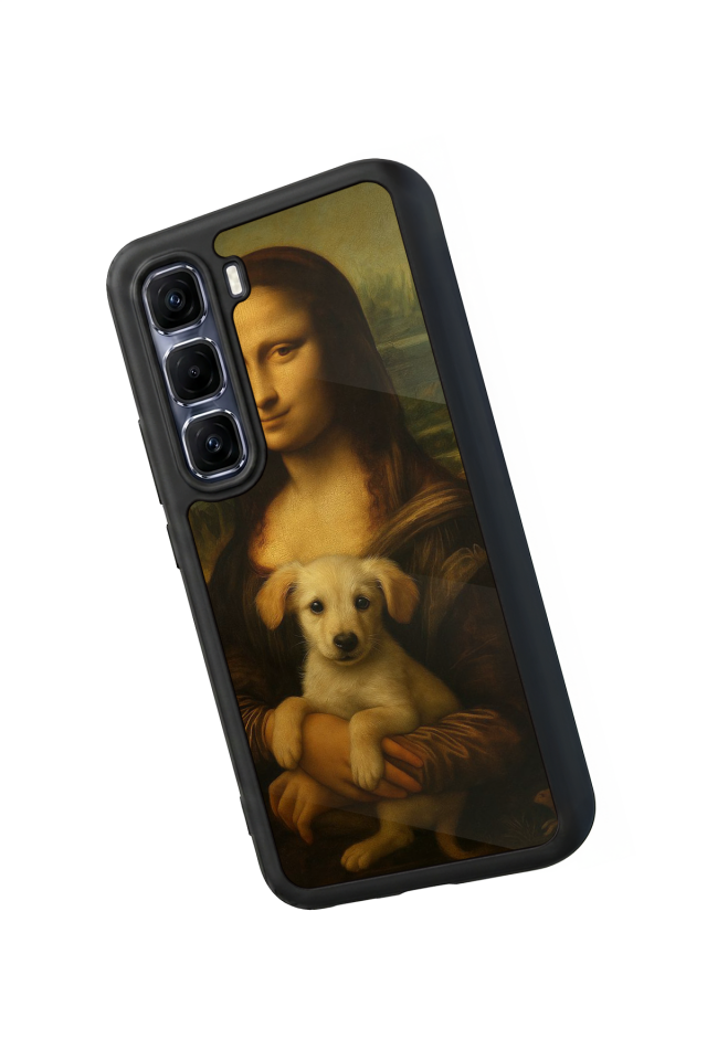 Infinix Hot 60 Pro Plus Uyumlu Monalisa Tasarımlı Glossy Premium Kılıf