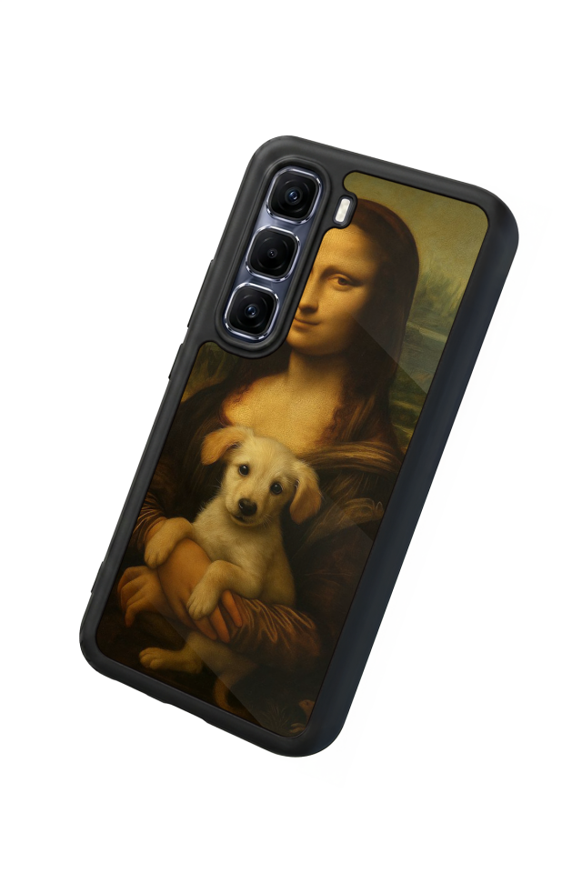 Infinix Hot 60 Pro Plus Uyumlu Monalisa Tasarımlı Glossy Premium Kılıf