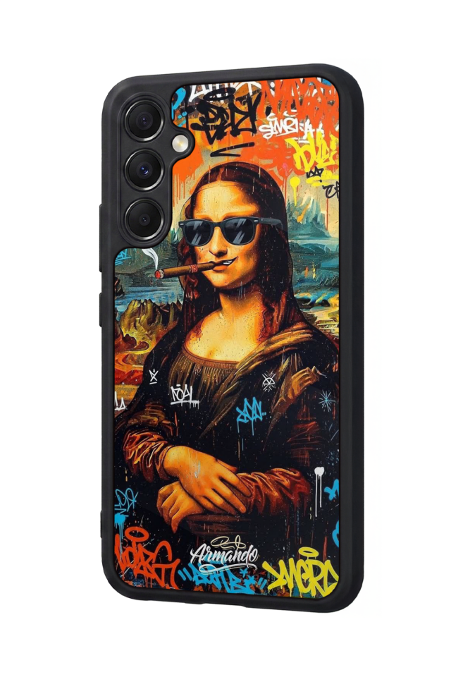 Samsung Galaxy A34 Uyumlu Monalisa Tasarımlı Glossy Premium Kılıf