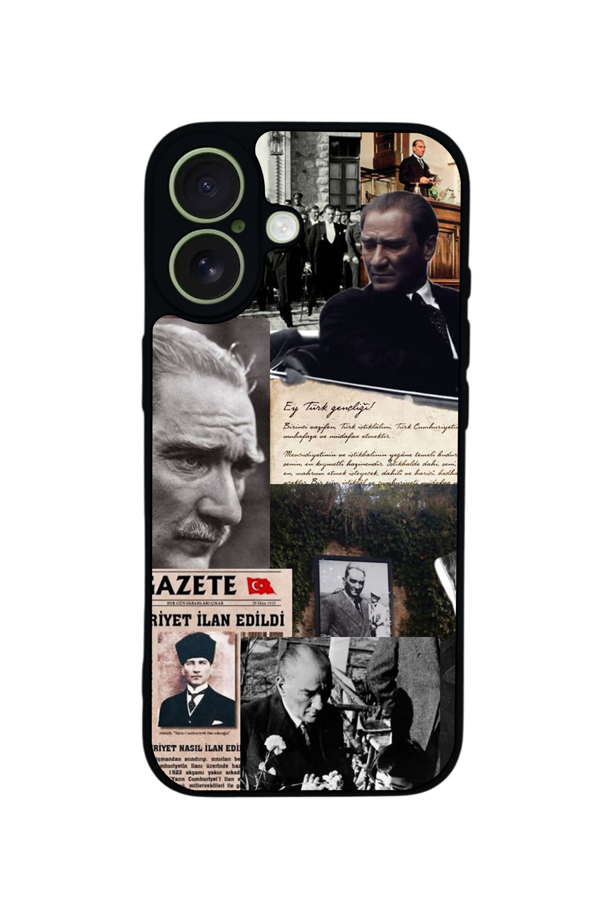 iPhone 17 Uyumlu Mustafa Kemal Ataturk Tasarımlı Glossy Premium Kılıf