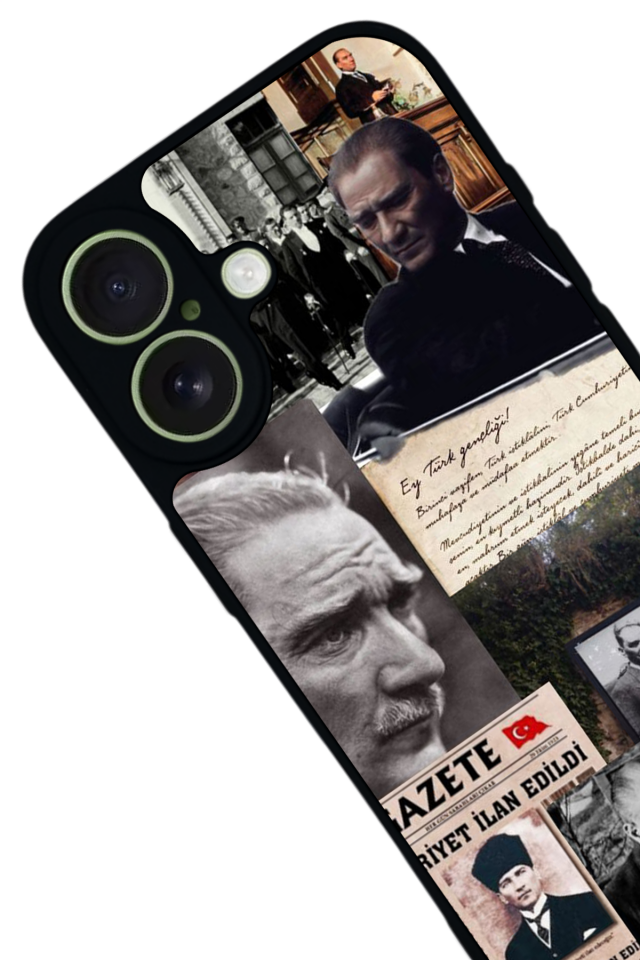 iPhone 17 Uyumlu Mustafa Kemal Ataturk Tasarımlı Glossy Premium Kılıf