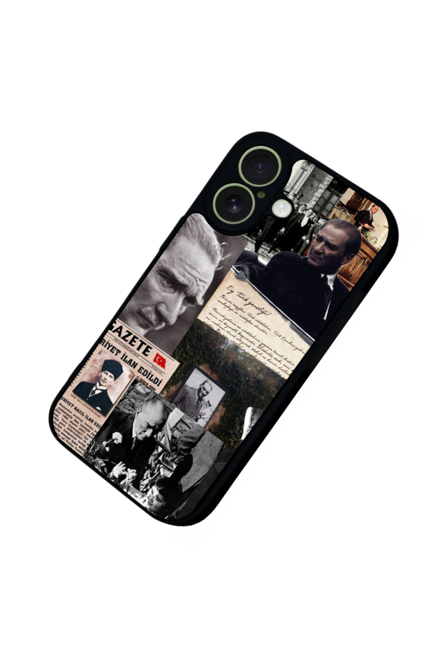 iPhone 17 Uyumlu Mustafa Kemal Ataturk Tasarımlı Glossy Premium Kılıf