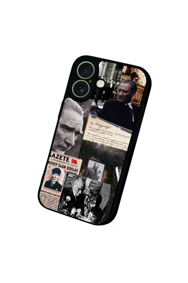 iPhone 17 Uyumlu Mustafa Kemal Ataturk Tasarımlı Glossy Premium Kılıf