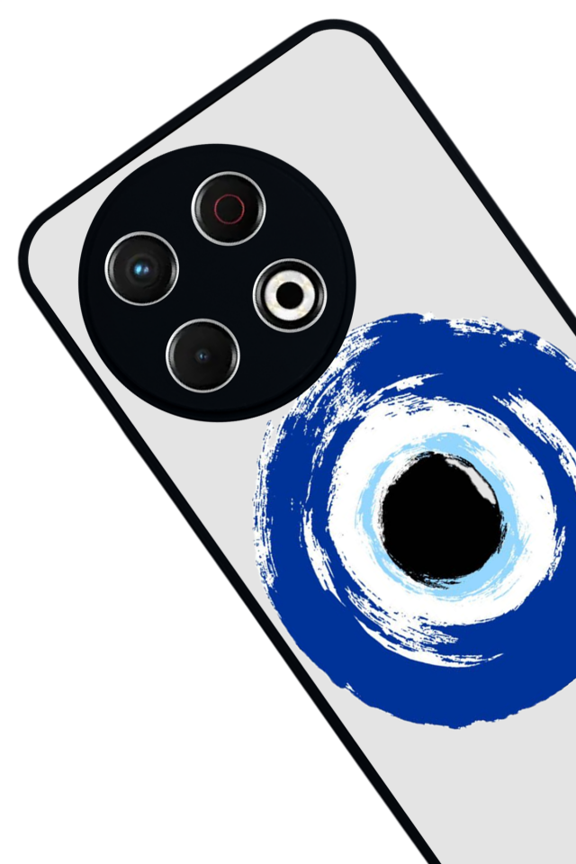 Tecno Spark 30 Pro Uyumlu Nazar Tasarımlı Glossy Premium Kılıf