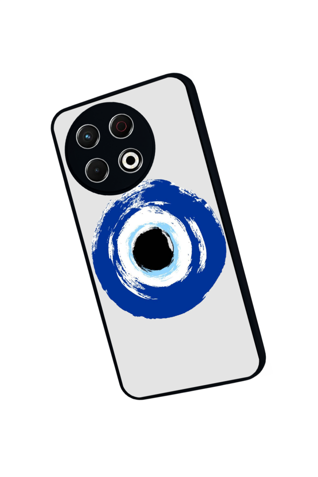 Tecno Spark 30 Pro Uyumlu Nazar Tasarımlı Glossy Premium Kılıf