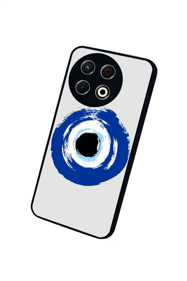 Tecno Spark 30 Pro Uyumlu Nazar Tasarımlı Glossy Premium Kılıf