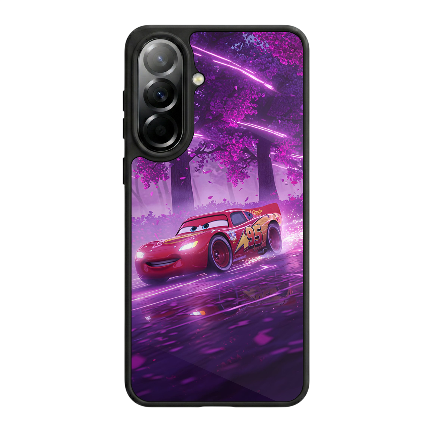 Samsung Galaxy A37 Uyumlu Şimsek McQueen Tasarımlı Glossy Premium Kılıf