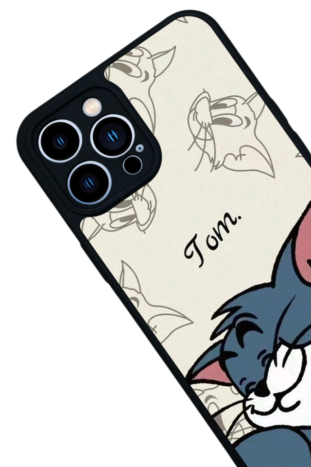 iPhone 12 Pro Max Uyumlu Tom And Jerry Tasarımlı Glossy Premium Kılıf