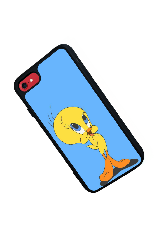 iPhone 8 Uyumlu Tweety Tasarımlı Glossy Premium Kılıf