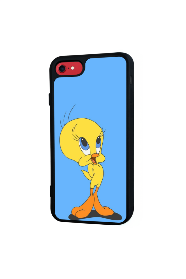 iPhone 8 Uyumlu Tweety Tasarımlı Glossy Premium Kılıf