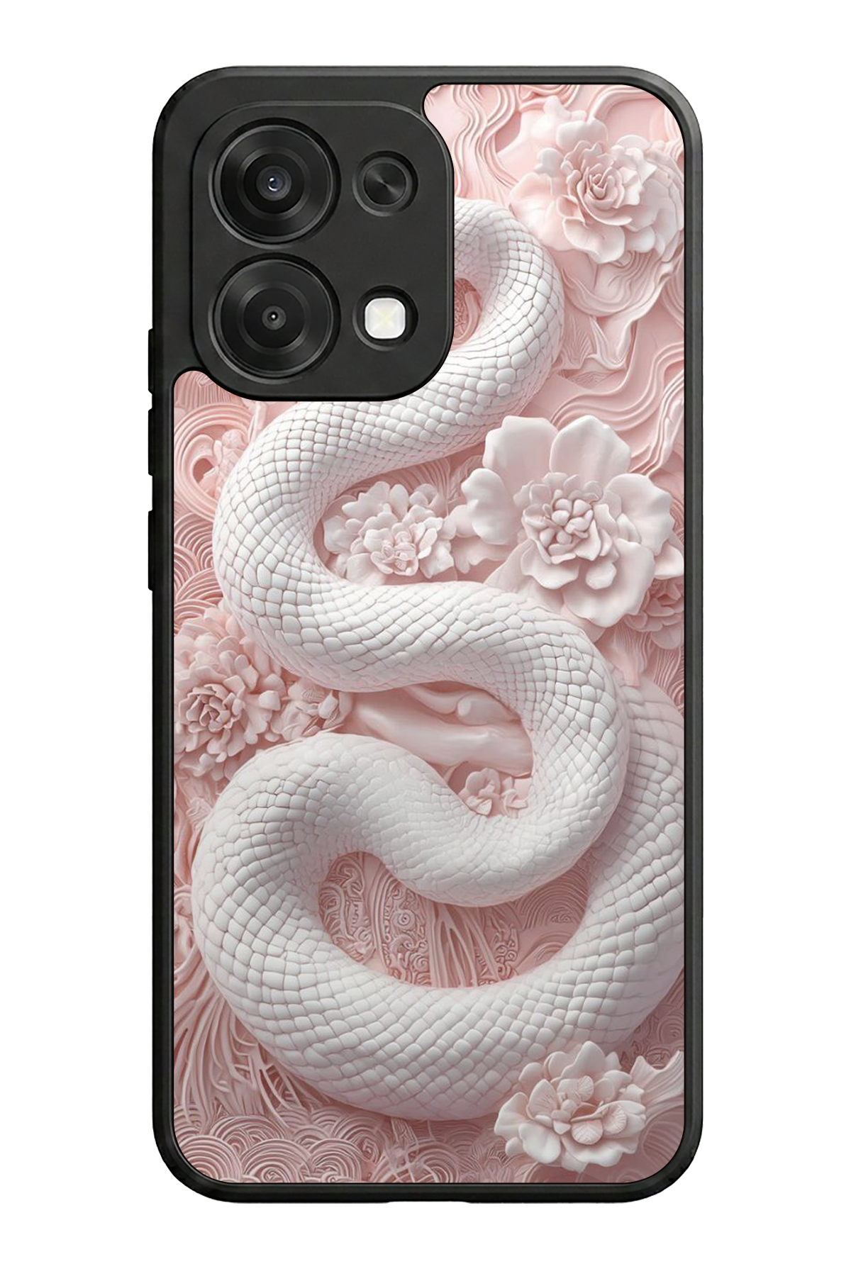 Oppo A6 Pro Uyumlu Yılan Tasarımlı Glossy Premium Kılıf