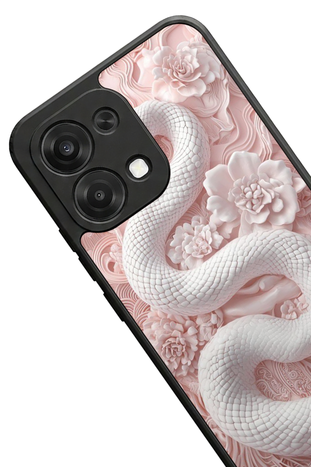 Oppo A6 Pro Uyumlu Yılan Tasarımlı Glossy Premium Kılıf