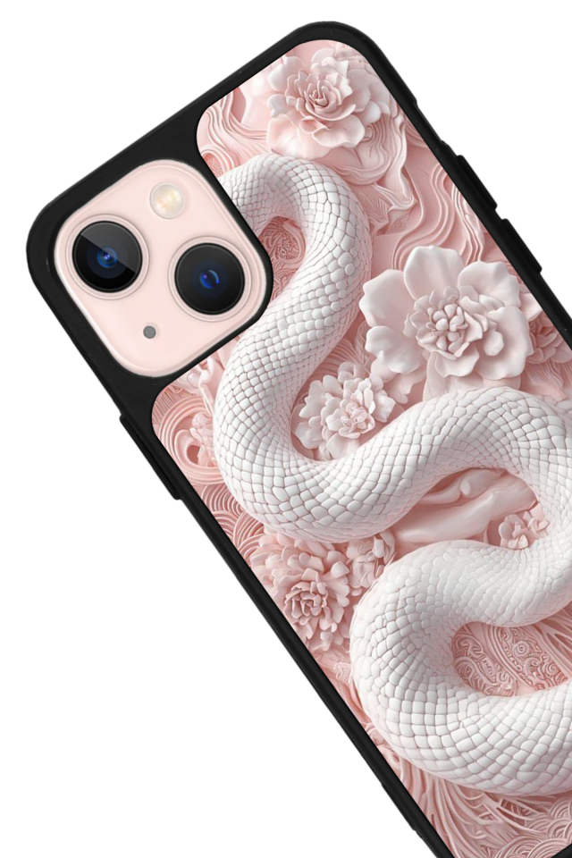 iPhone 13 Mini Uyumlu Yılan Tasarımlı Glossy Premium Kılıf
