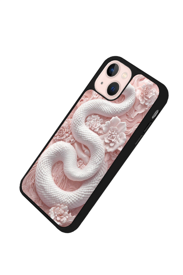 iPhone 13 Mini Uyumlu Yılan Tasarımlı Glossy Premium Kılıf