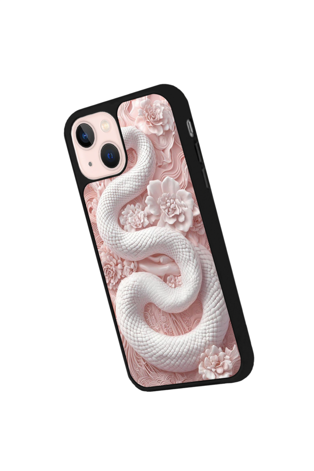 iPhone 13 Mini Uyumlu Yılan Tasarımlı Glossy Premium Kılıf