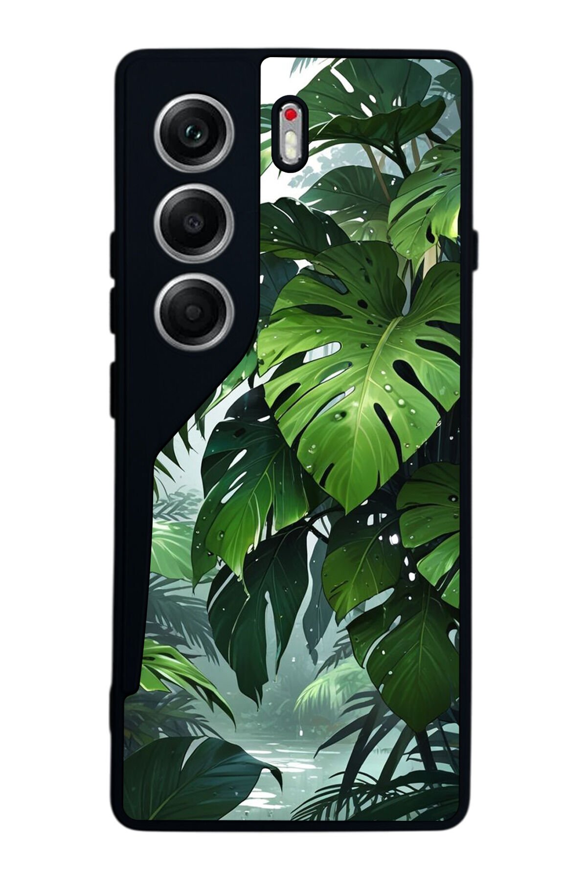 Tecno Camon 40 Uyumlu Botanik Tasarımlı Glossy Premium Kılıf