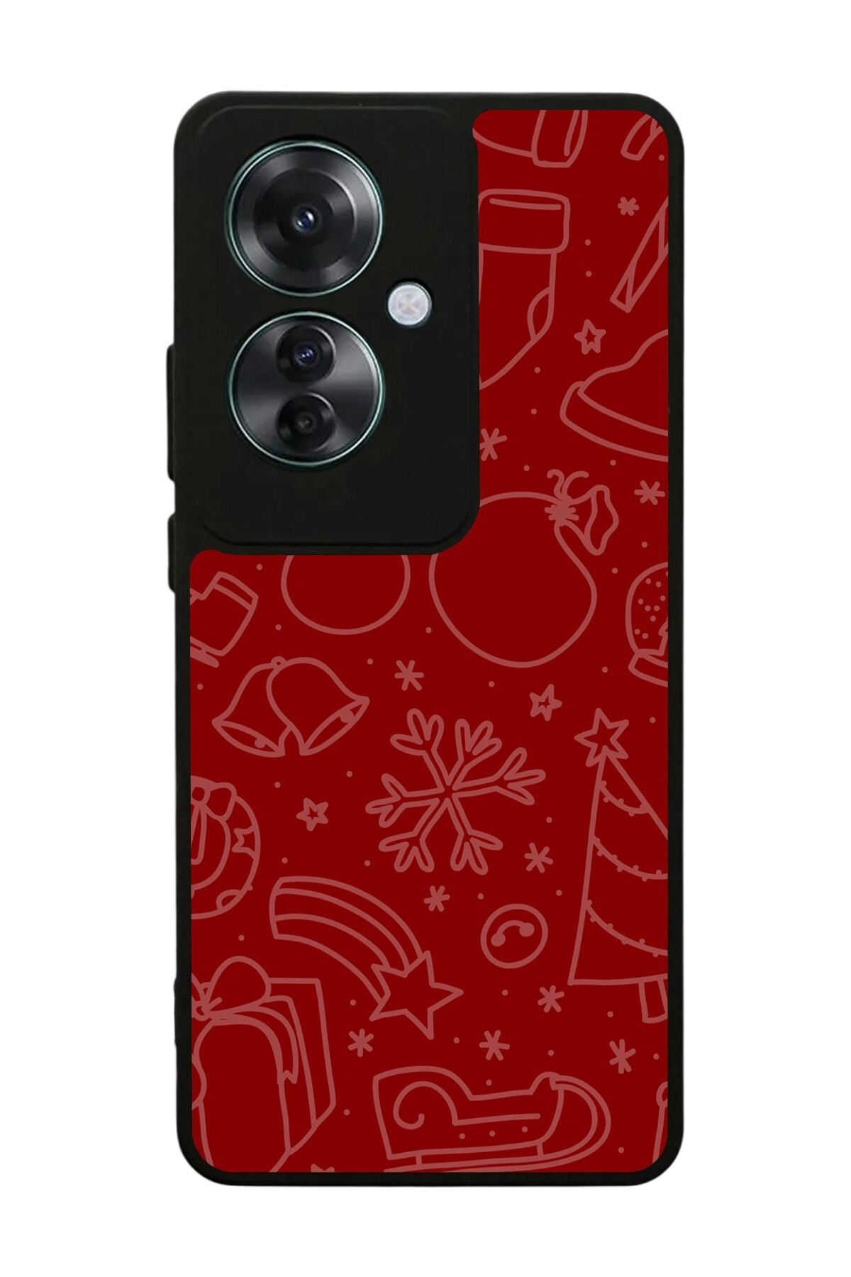 Oppo Reno 11F Uyumlu Yilbasi Christmas Tasarımlı Glossy Premium Kılıf