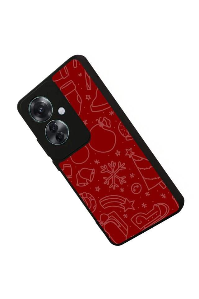 Oppo Reno 11F Uyumlu Yilbasi Christmas Tasarımlı Glossy Premium Kılıf