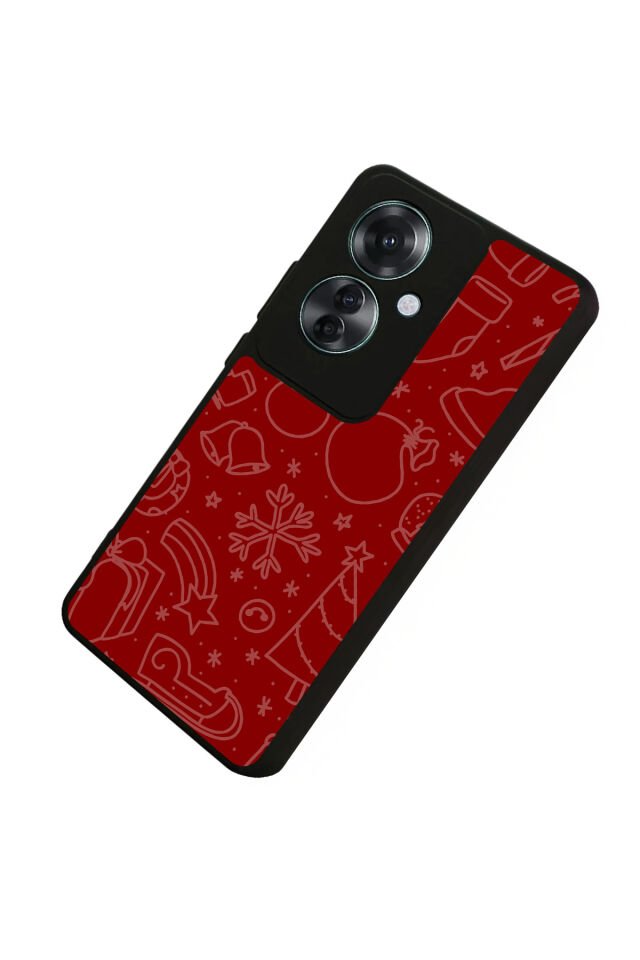 Oppo Reno 11F Uyumlu Yilbasi Christmas Tasarımlı Glossy Premium Kılıf