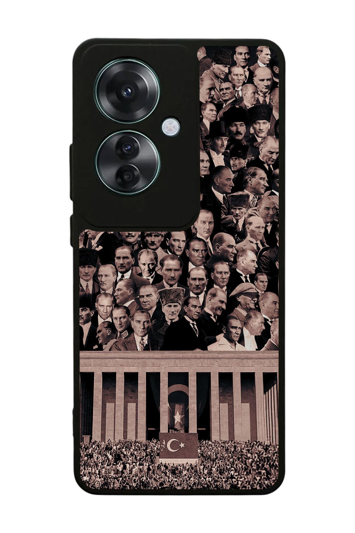 Oppo Reno 11F Uyumlu Mustafa Kemal Ataturk Tasarımlı Glossy Premium Kılıf