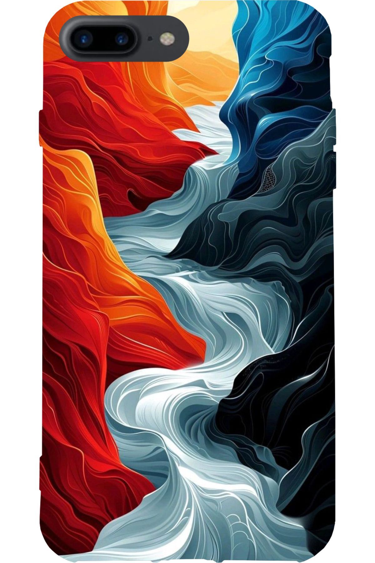 Apple iPhone 7 Plus Siyah Silikon Kılıf Çiziklere ve Darbelere Karşı Koruma