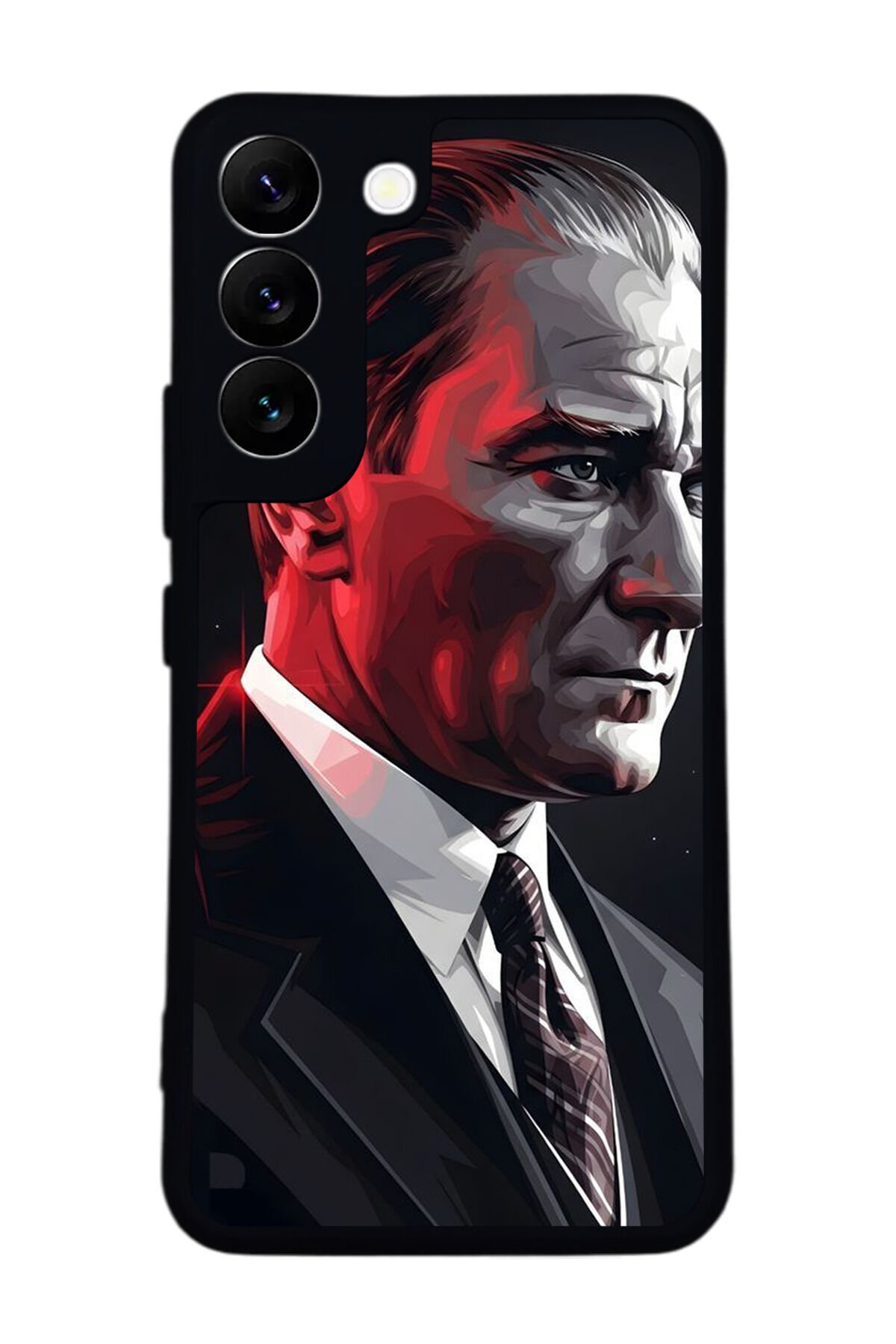 Samsung Galaxy S22 Uyumlu Mustafa Kemal Ataturk Tasarımlı Glossy Premium Kılıf