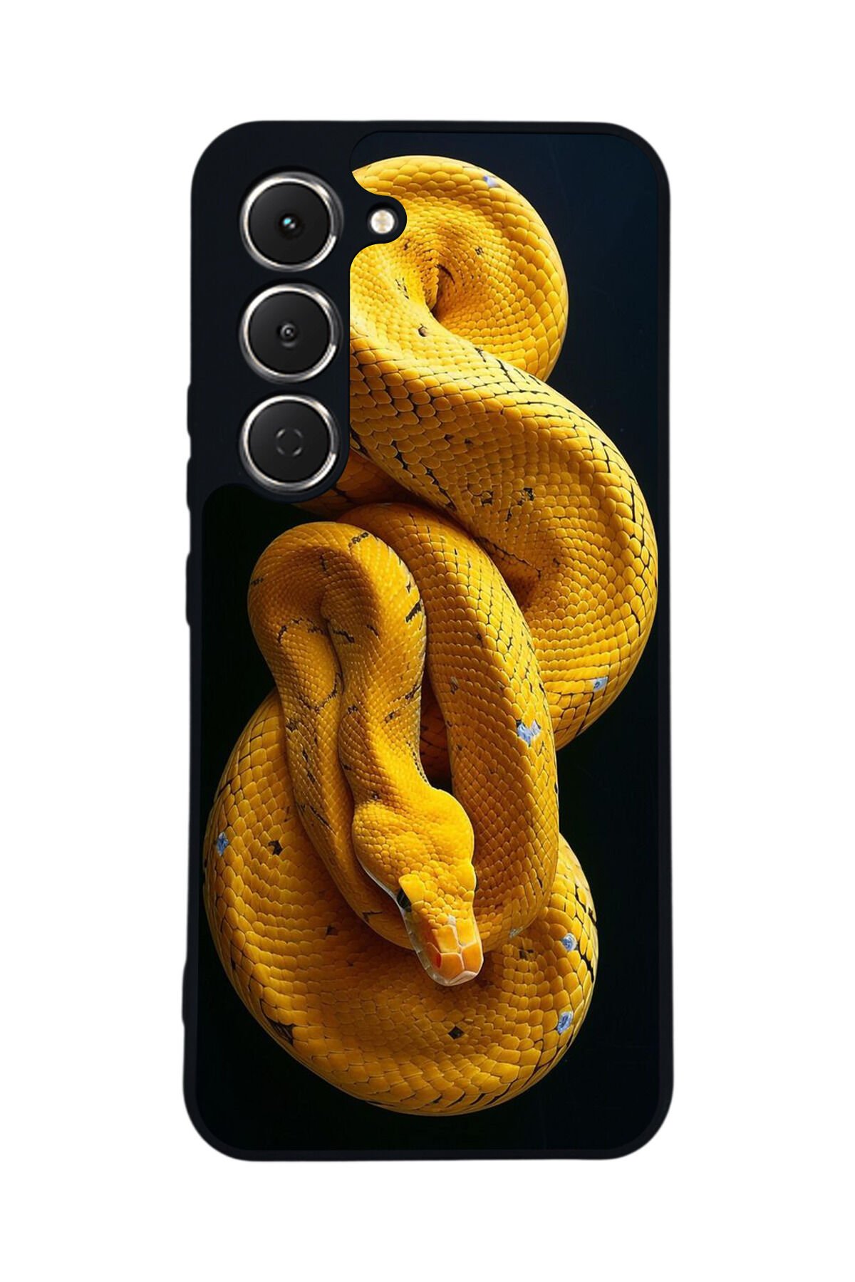 Tecno Spark 40 Pro Uyumlu Yılan Tasarımlı Glossy Premium Kılıf