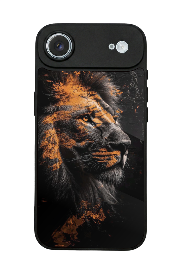 iPhone 17 Air Uyumlu Aslan Tasarımlı Glossy Premium Kılıf
