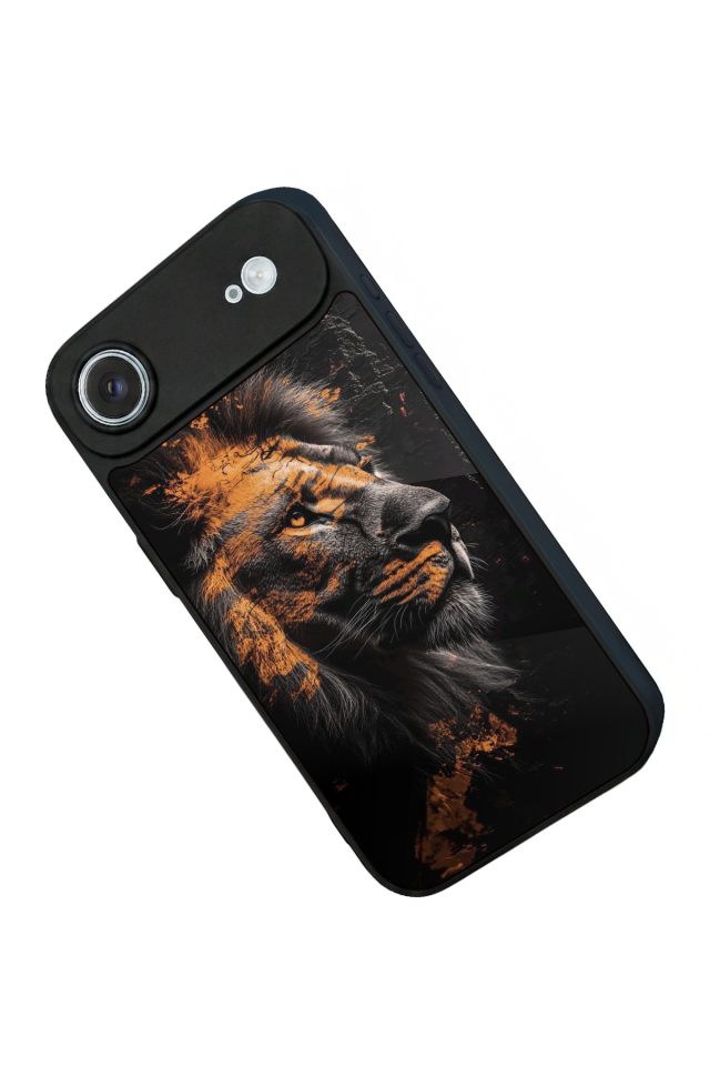 iPhone 17 Air Uyumlu Aslan Tasarımlı Glossy Premium Kılıf
