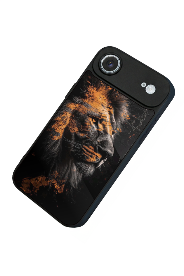 iPhone 17 Air Uyumlu Aslan Tasarımlı Glossy Premium Kılıf