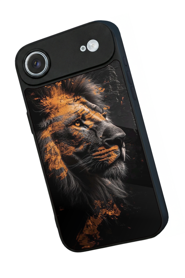 iPhone 17 Air Uyumlu Aslan Tasarımlı Glossy Premium Kılıf