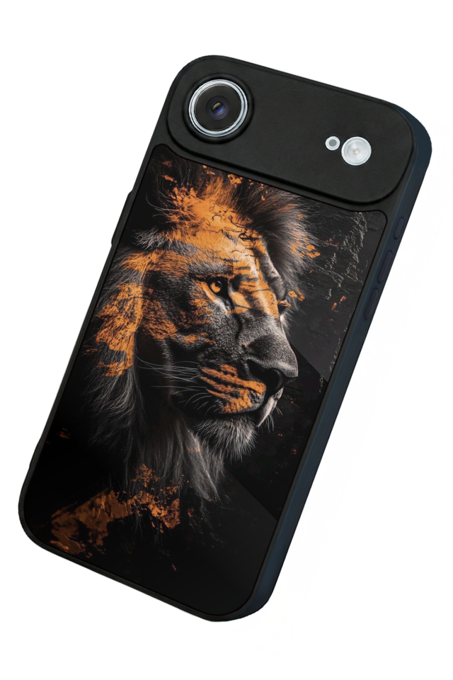 iPhone 17 Air Uyumlu Aslan Tasarımlı Glossy Premium Kılıf