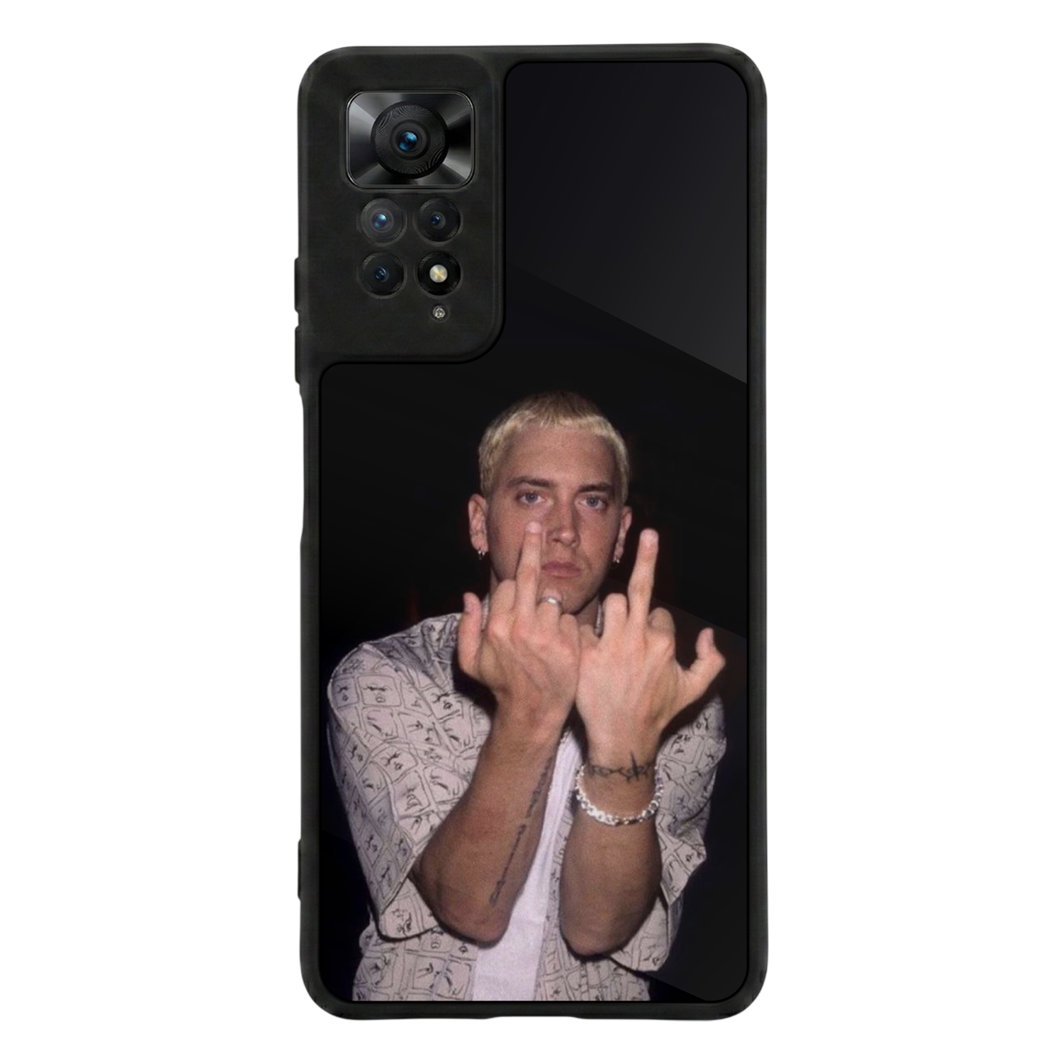 Xiaomi Redmi Note 11 Pro Uyumlu Eminem Tasarımlı Glossy Premium Kılıf