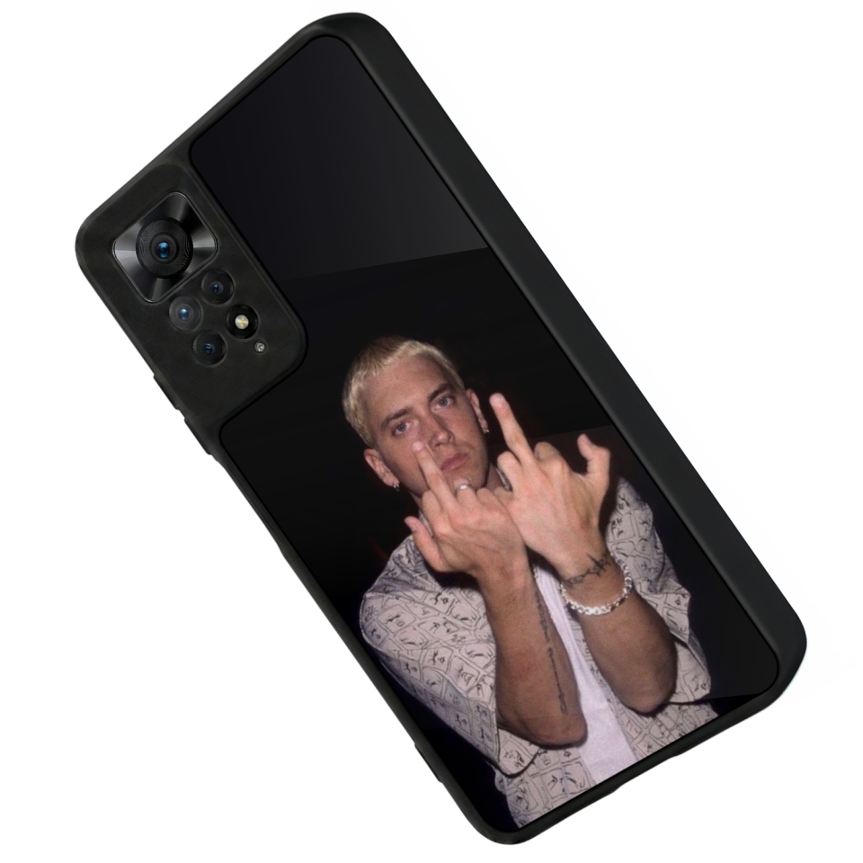 Xiaomi Redmi Note 11 Pro Uyumlu Eminem Tasarımlı Glossy Premium Kılıf