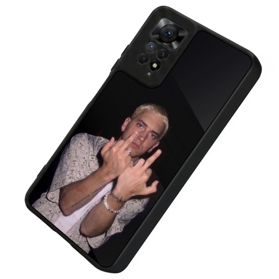 Xiaomi Redmi Note 11 Pro Uyumlu Eminem Tasarımlı Glossy Premium Kılıf